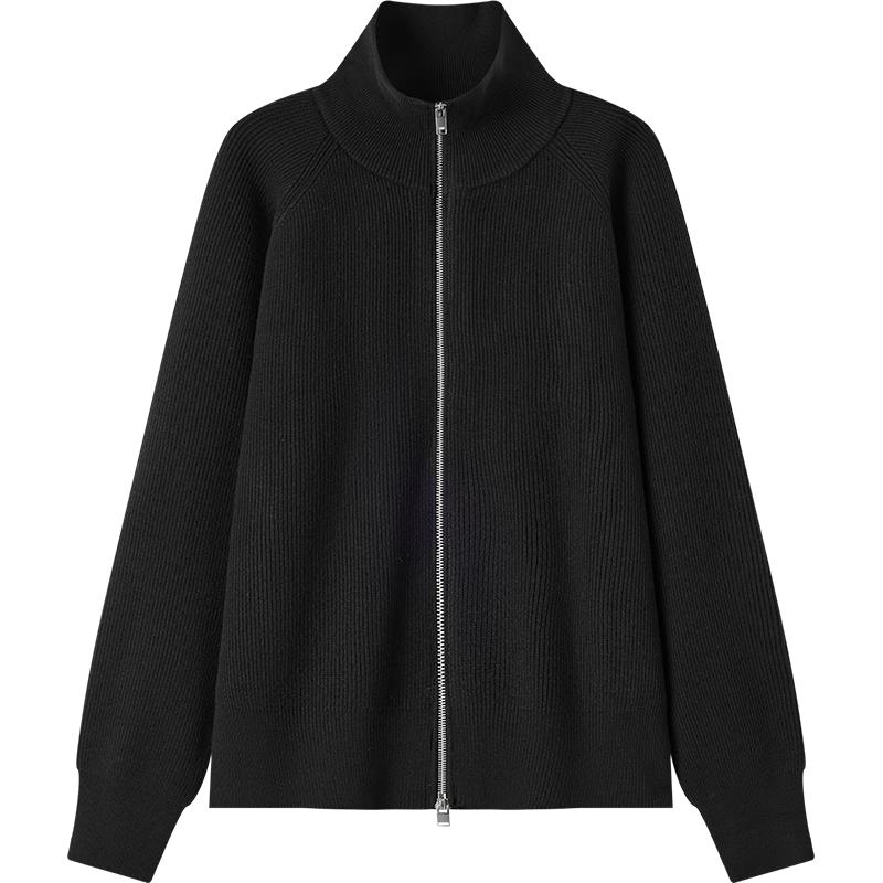 

Semir Unisex Solid High-Neck Knit Cardigan M