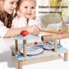 Children's Wooden Music Stand & Drum Set Montessori Xylophone Toy