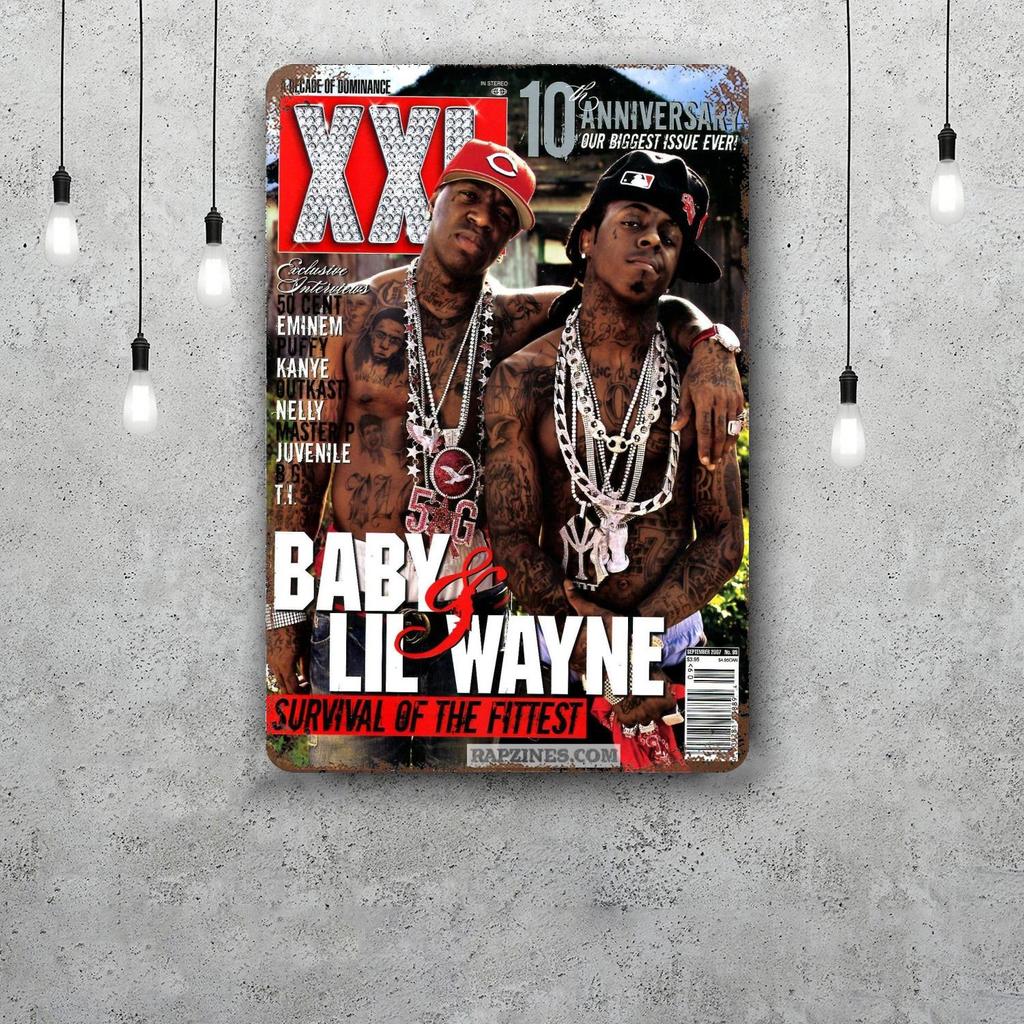 Lil Wayne Vintage Metal Tin Signs Posters Decor Retro Metal Plaque Wall Art Decor for Garage Bar