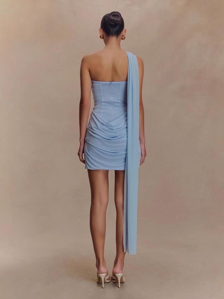 2026 Summer Strapless Bandage Evening Gown Dress for Women