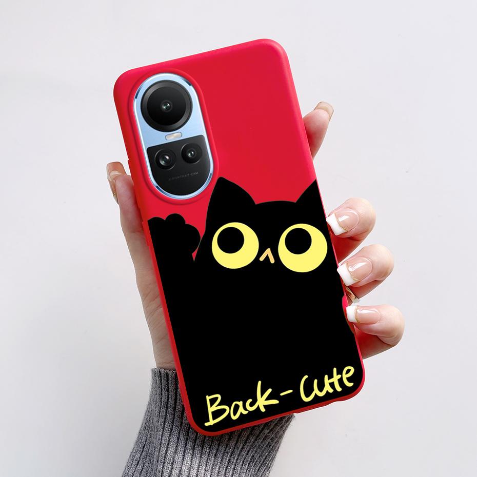 For OPPO Reno 10 5G CPH2531 Case Stylish Pattern Soft Silicone Phone Cases for Oppo Reno10 Pro Global 2023 CPH2525 Back Cover