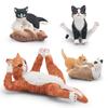 Simulation Cat Model 8 Cat Lying On The Side Cat Sitting Cat Playing Kitten Desktop Static Ornament Toy