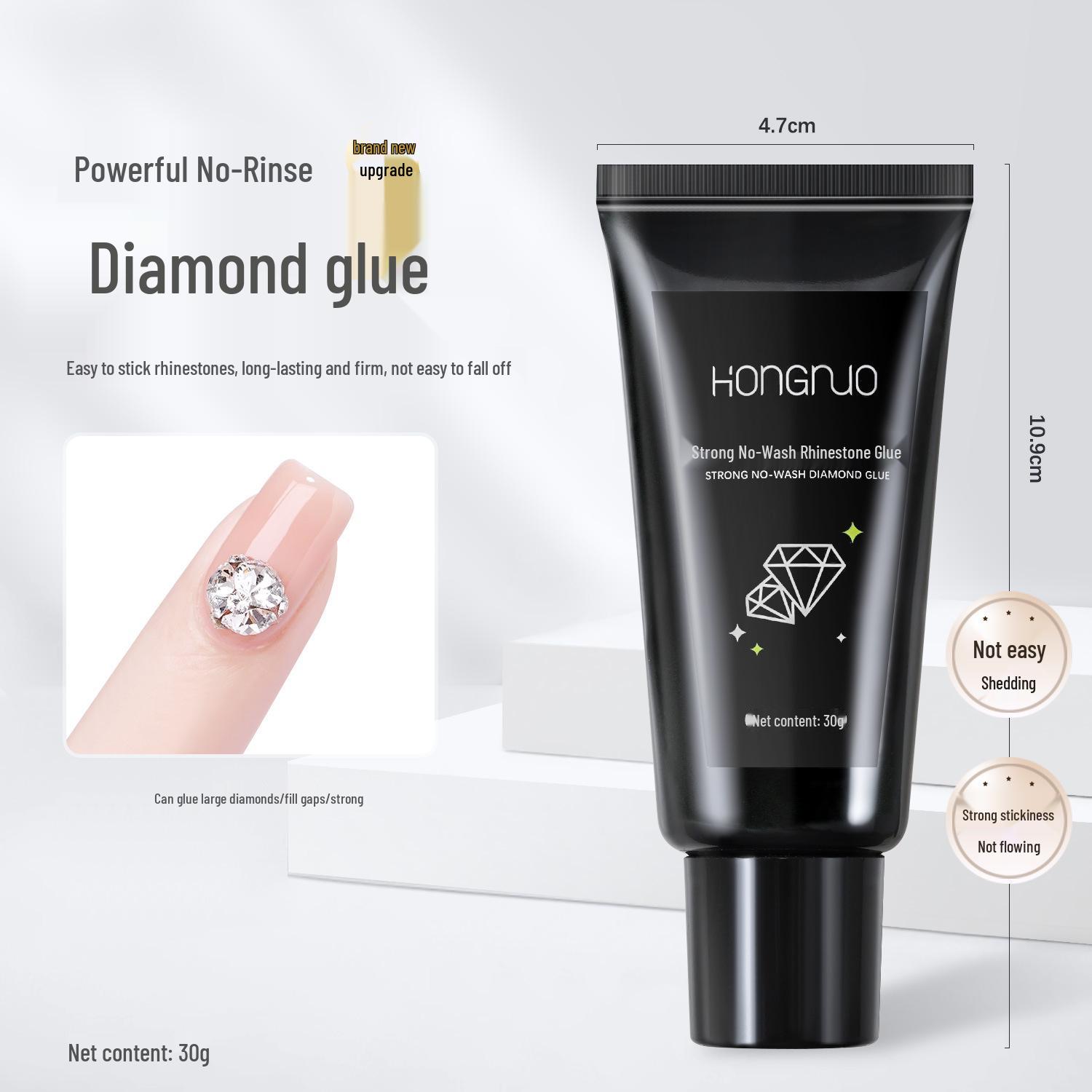 Strong No-Wash Nail Art Gel - Diamond Sticking & Phototherapy Adhesive