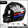 American Warrior Combination Scorpion Helmet Vintage Cruise Motorcycle Helmet Four Seasons Moped Full Helmet