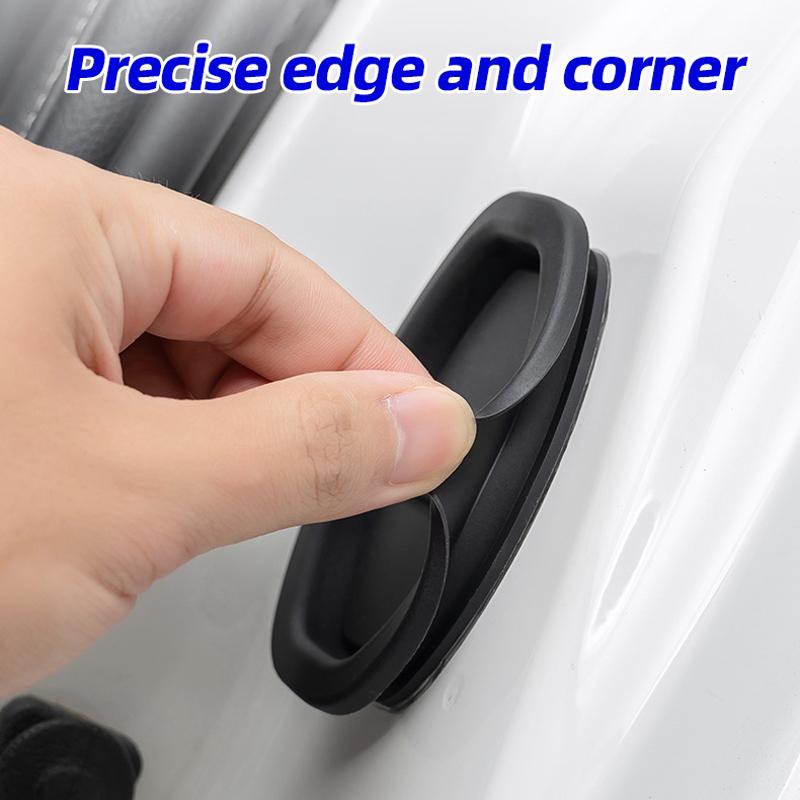 Car Door Lock Protection Pad Silicone Sound-reducing Shock-absorbing Door Lock Protection Cover Universal Door Lock Rubber Sleeve for Car Models