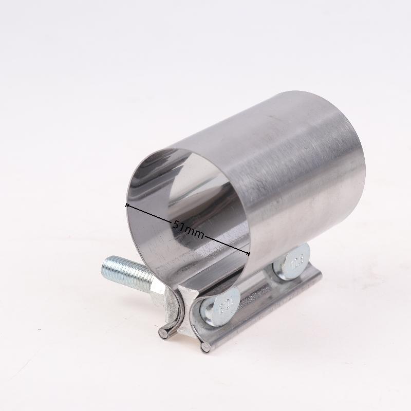 1Pcs Strong Steel Pipe Clamp 40/45/50/53/55/57/60/63Mm Stainless Steel Universal Exhaust Pipe Connection Hoop Car Accessories