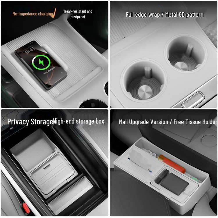 Silicone Mats for Xiaomi SU7/YU7: Center Console, Cup Holders, and Interior Essentials