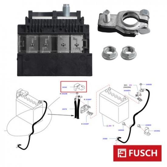 Battery Fuse Terminal Kit Fit For Nissan Sentra 2017-2018 1.6L 1.8L 243807994A