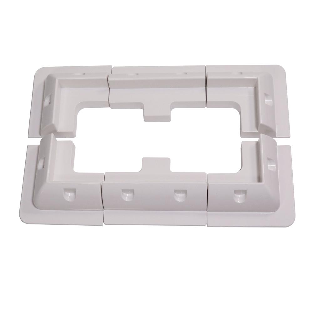

7Pcs White Solar Panel Corner Mounting Bracket Kit For Caravan Boat Rv Vehicle Roof Mount