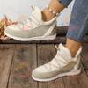 Women's Vintage Thicken Warm Low Top Snow Boots  Winter  Fashion Versatile Plush Fluffy Comfortable Non Slip Cotton Boots