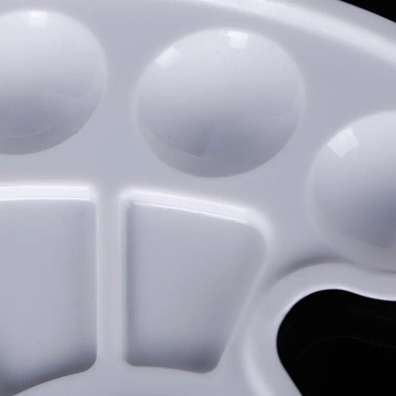 New 1PC Gouache Oval Palette Children's Painting Plastic Paint Foot Palettes DIY Tool Graffiti Art Supplies for Artist