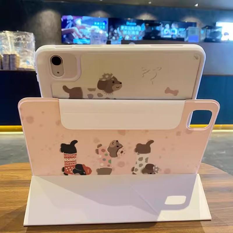 Magnetic Detachable Acrylic Case IPad Pro 11 Inch Mini 7 With Stand Support Cartoon Design Full Cover