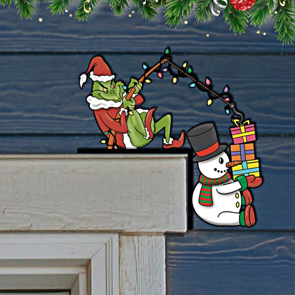 Samolepka spínače Santa Clause Rozvržení Rodinný pokoj Zásuvka Dekorace Samolepka na zeď Vánoční dekorace Dávání dárků