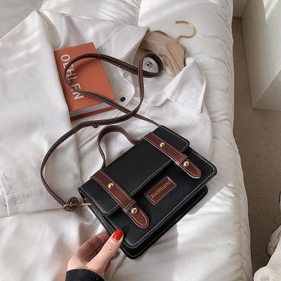 High-end Texture Classic Solid Color Shoulder Bag for Women Cross-body Bag Fashion Able Small Square Bag