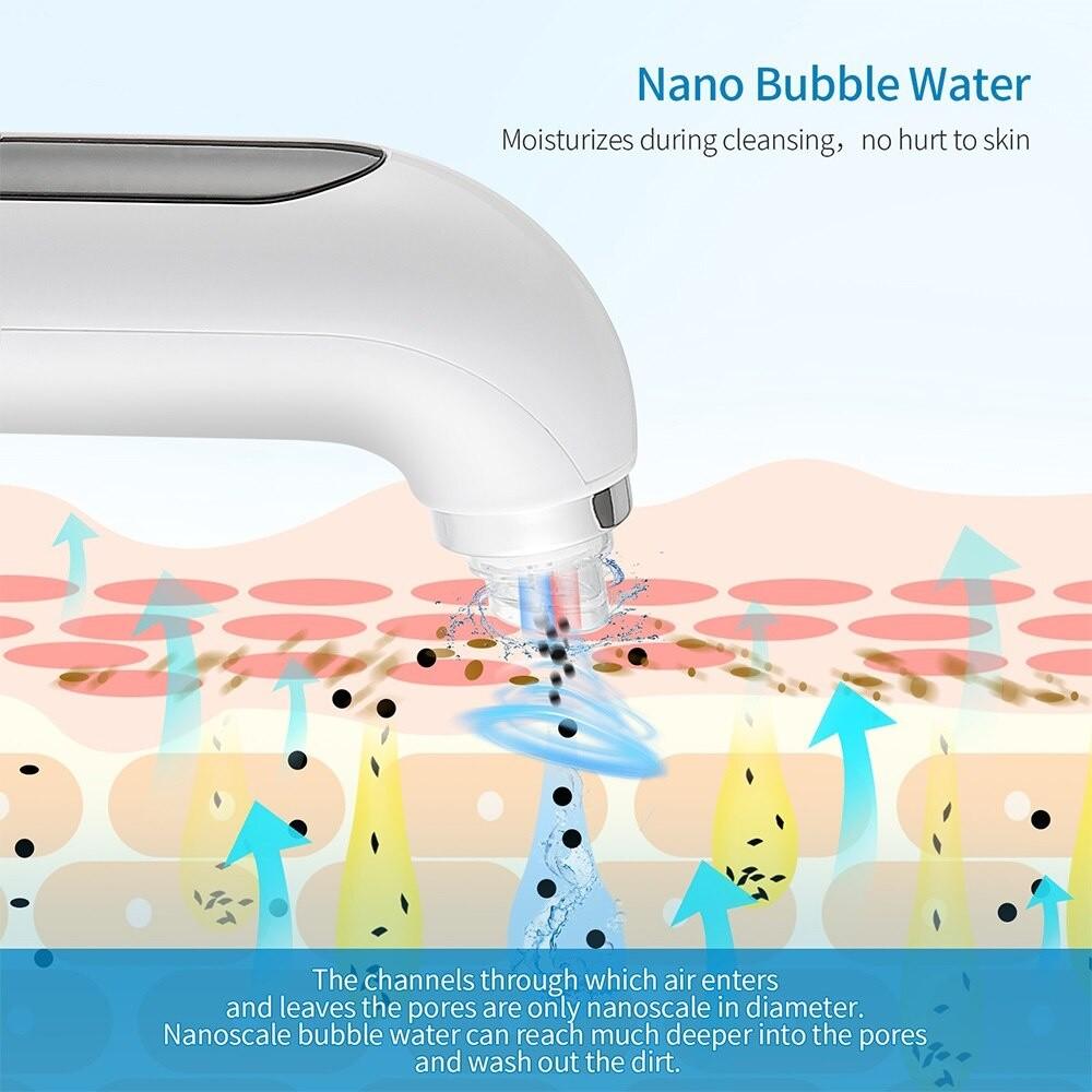 Face Pores Cleansing Skin Mouisture Brighten Device Blackhead Strong Suction Vacuum Cleaner Microbubble Blackhead Remover