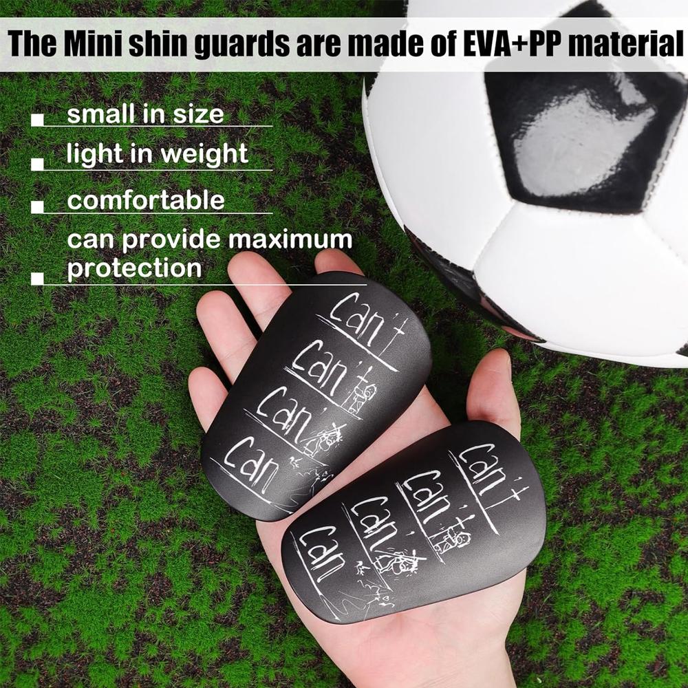 2PCS Mini Shin Pads Wear-resistant Shock Absorbing Soccer Leg Protector Football TrainingShin Guards Soccer Training Shank Board 1