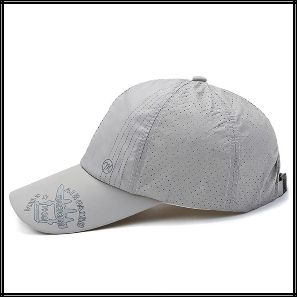CZA091 [White Fang] Cap, Hat, Outdoor, Running, Sports, Casual, Simple, Men's, (Black)