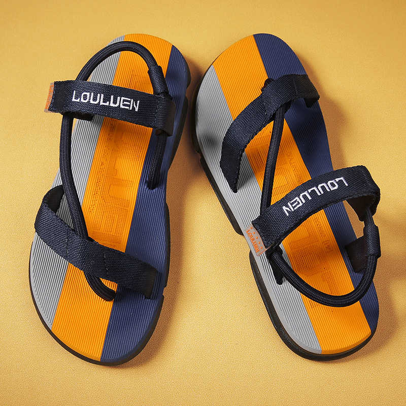Fashion Open From The Back Open Back Men's Slippers Models Mens Sandles Shoes Men's Sandals For Beach Sneakers Sport Luxury