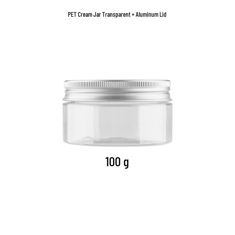 PET Transparent Wide-Mouth Cream Jar for Masks