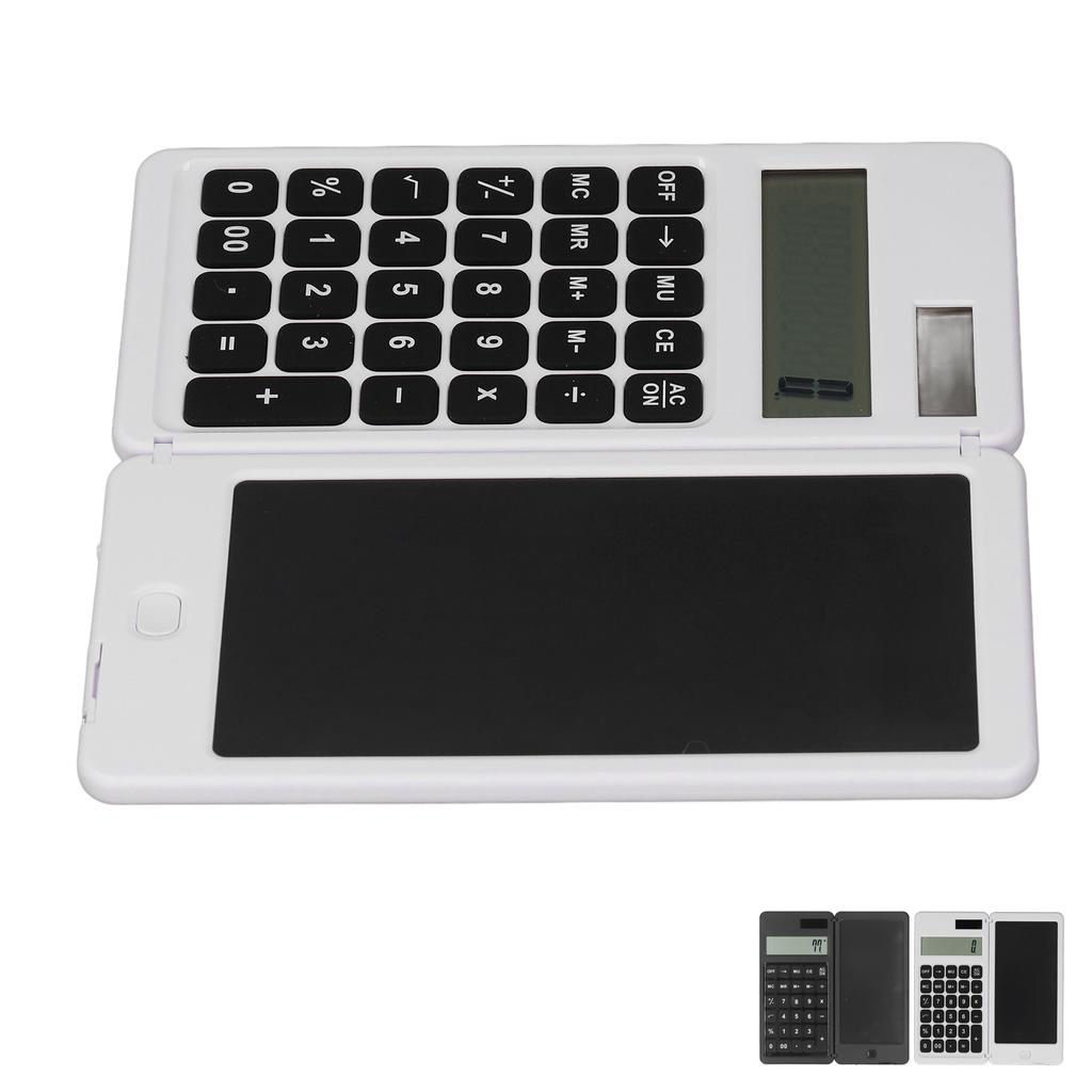 Office Desk Calcultor Solar Powered Multifunctional Pocket Desktop Calculator with Writing Tablet