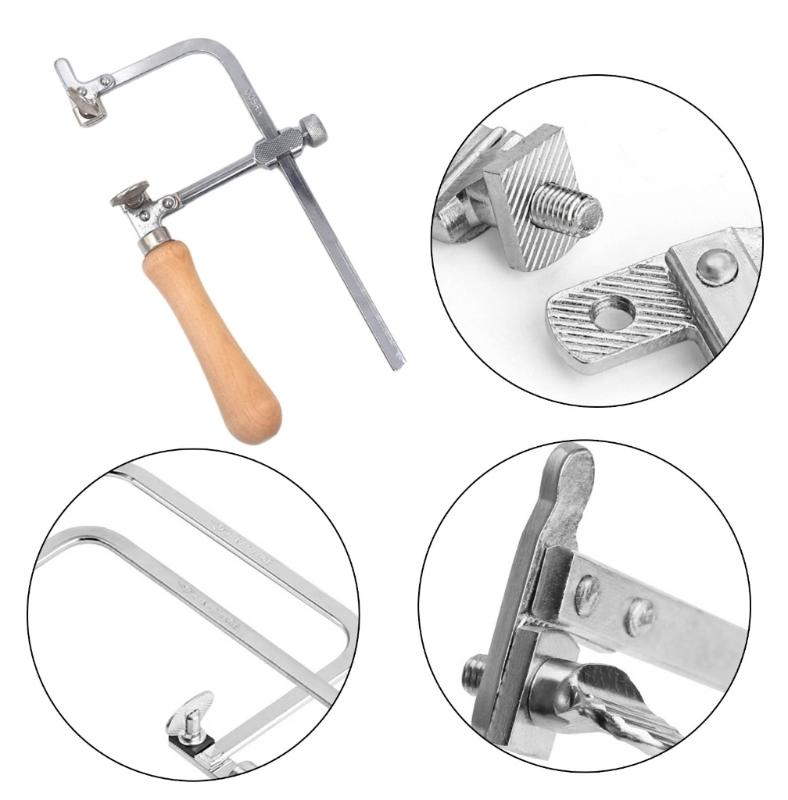 Wood Jewelry Saw Frame U Shaped Saw Frame Jewelry Making Tool Adjustable Saw Frame for Metal Cutting and Carving