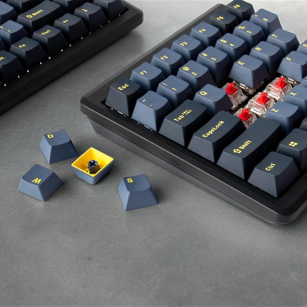 BAROCCO MiSTEL MD770 RGB BT Red Split or Bluetooth 85 PBT Yellow MX Cherry RGB Macro Hz Polling and Media Key Support Japanese Distributor (English