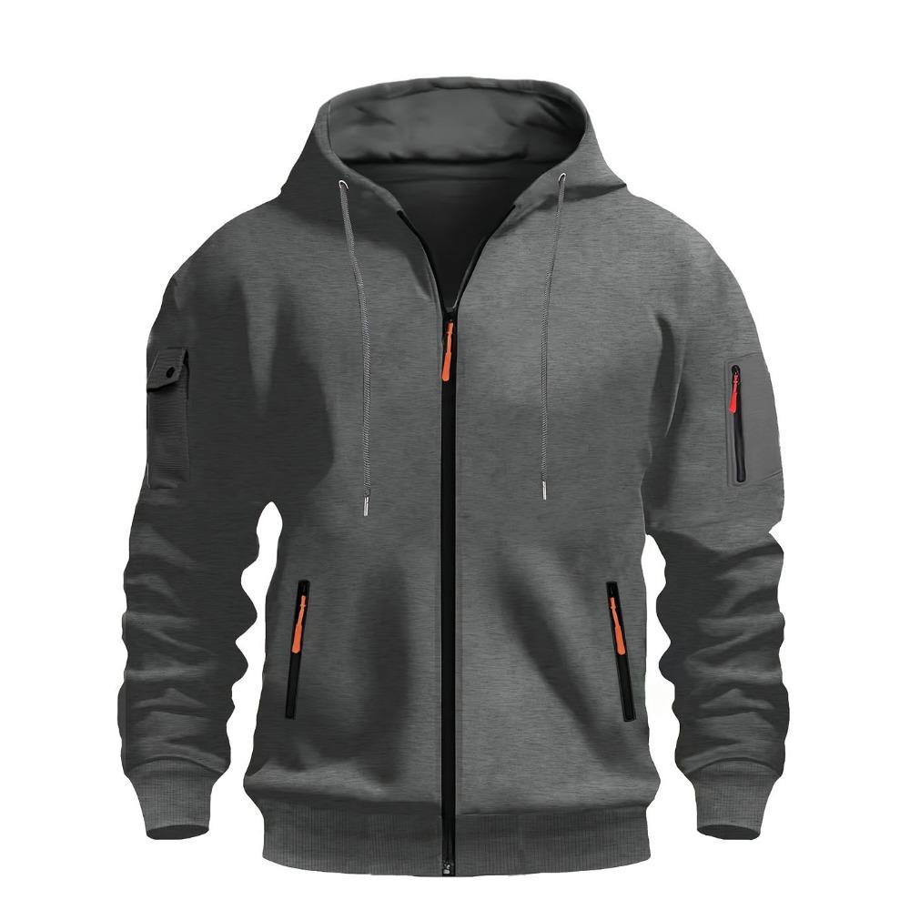 New Men's Hoodie Quarter Zip Hoodies Pocket Sports&Outdoor Streetwear Cool Casual Spring Fall Clothing Hoodies Sweatshirts