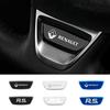 Metal Steering Wheel Trim Emblem Sticker JTUC 2017-2020 For Renault Megane 3 2 4 Clio4 5 Captur Trafic Scenic2 Austral Kangoo Arkana