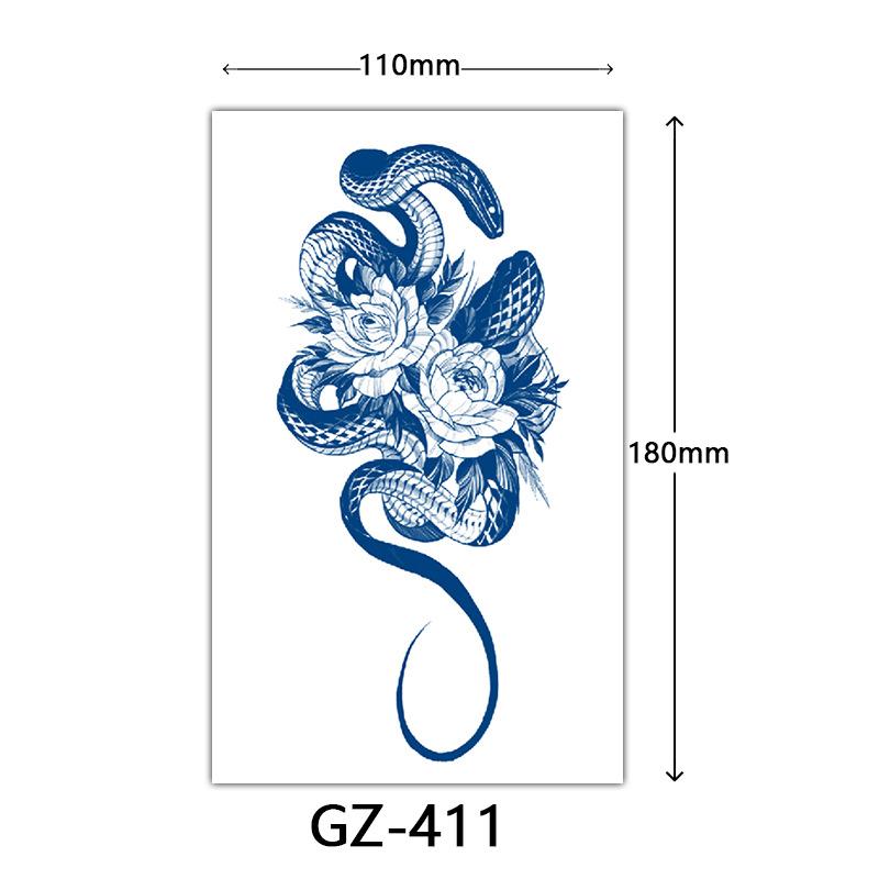 Autocolante Tatuaj Herbal, Autocolante Tatuaj cu Suc, Autocolante Tatuaj Semi-Permanent cu Litere Englezești Tatuaj