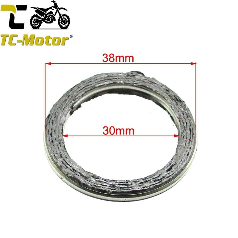 TC-Motor Exhaust Pipe Gasket ID 30MM OD 38MM For 200cc 250cc Pit Dirt Bike ATV Quad Motorcycle Scooter Moped XL75 80S 100 100S