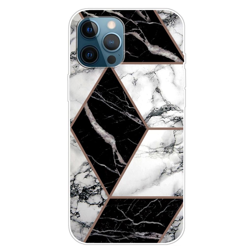 For iPhone 16 Pro Max Case Abstract Marble Pattern Printing TPU Phone Cover