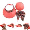 Women Summer Anti-Uv Sun Hat Outdoor Foldable Floral Print Caps Neck Face