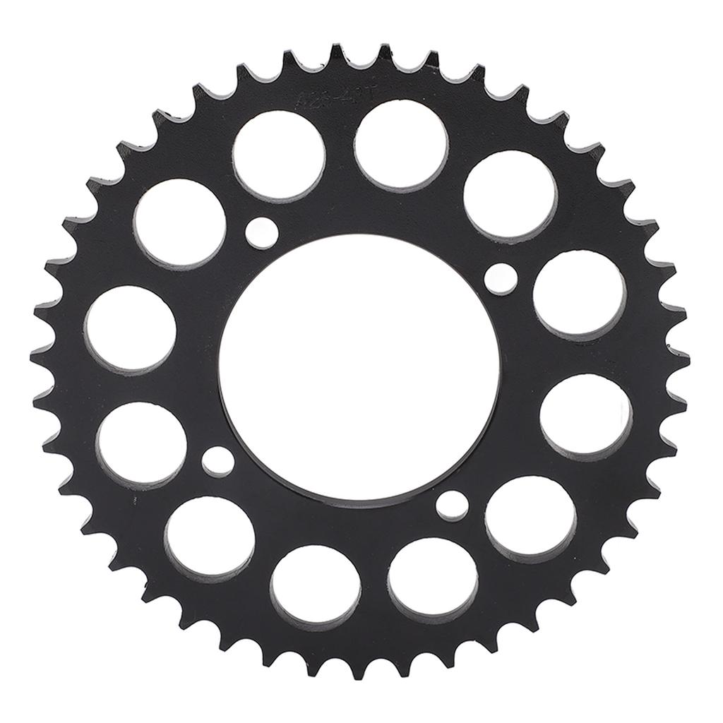 428 43T Motorcycle Chain Rear Sprocket Steel Wear Resistant Anti Corrosion Rear Drive Sprocket for DIY Kart