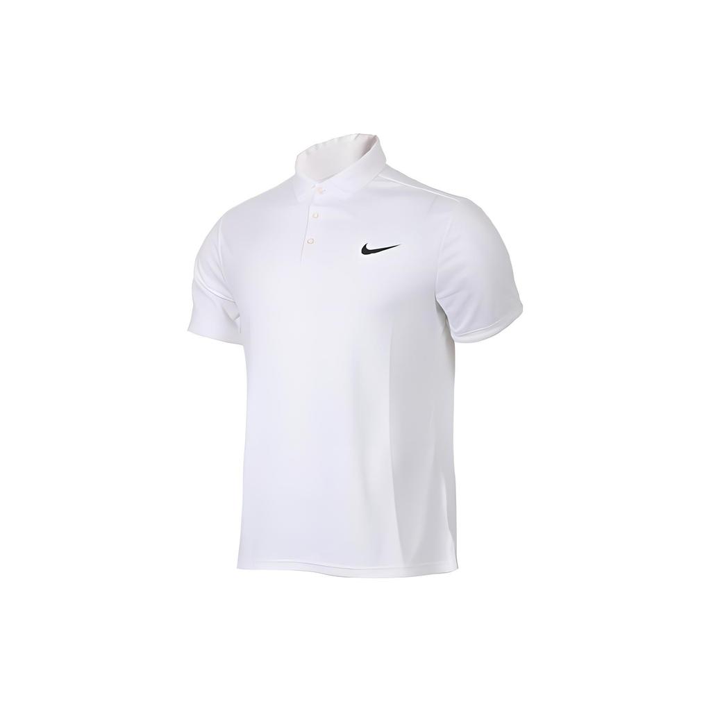 Nike Polo Shirts Heren Witte Polokraag Normale Rechte Pasvorm 830850-103