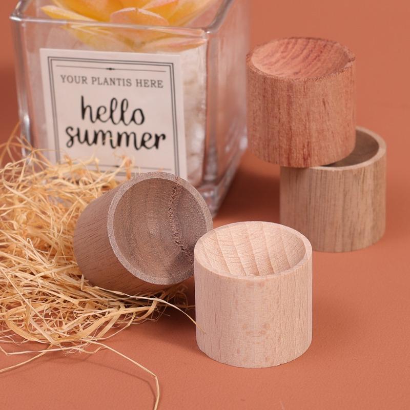 Essential Oil Cylinder Diffuser Wooden Diffuser Bottle Indoor Aromatherapy Relax Sleep Soundly Aromatherapy Decor for Car Indoor