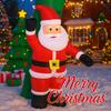7.87FT Yard Party Decoration Inflatable Arch Santa Claus Snowman Toy LED Lit Xmas Home Ornament Supplies Christmas Holiday Gift