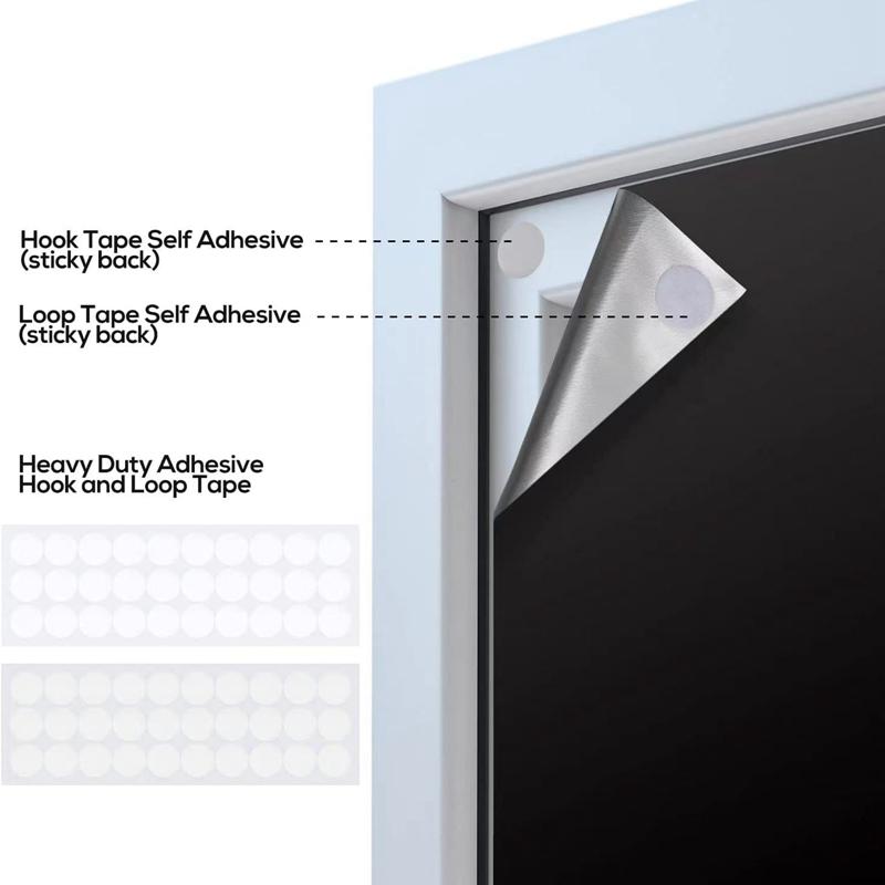 Portable Travel Shading Balcony No Punch Temporary Curtains Adhesive Full Sun Shade Drapes In Living Room Window Curtain