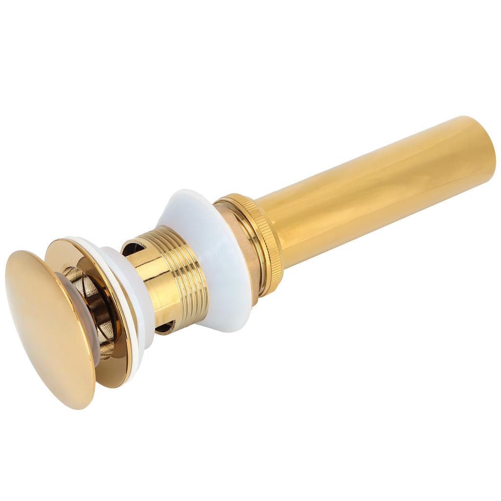 Bathroom Sink Drain Anti Clog Basin Brass Bounce Draining Stopper Bathroom AccessoryWith Hole