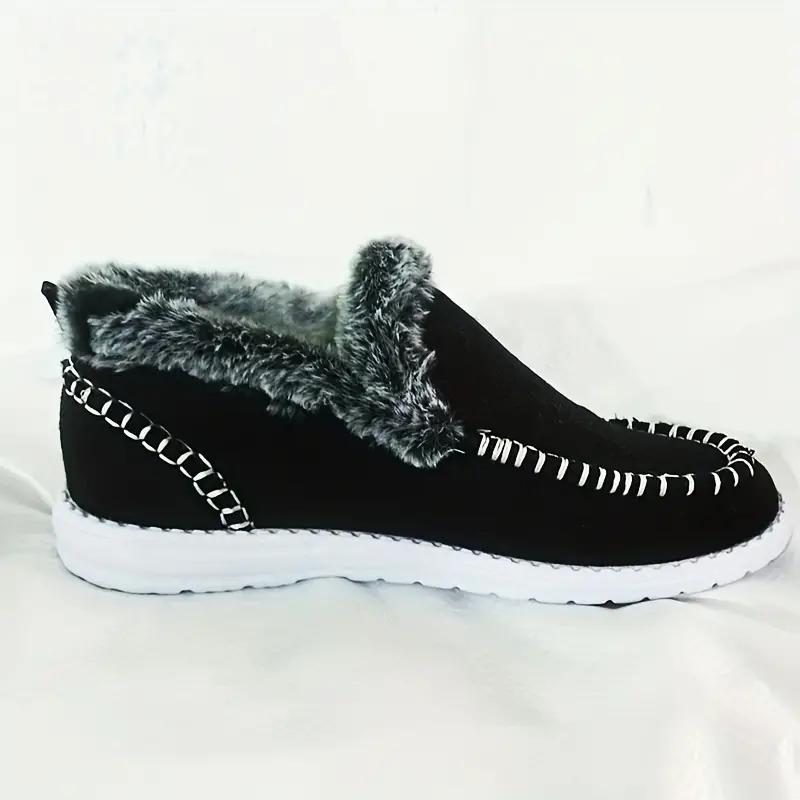 Bottes d'hiver confortables en laine EVA pour femmes, bottes intégrées décontractées, bottes de neige d'extérieur chaudes en peluche