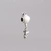 Pan Jia S925 Sterling Silver White Hot Air Balloon Mouse Beads Bracelet for Women