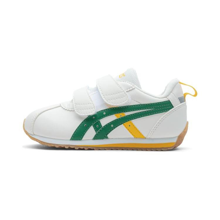 

ASICS Cotla Abrasion Resistant Low top Kids Lifestyle Shoes White Green Children Aged 3 7 Years Old 1144A264-105 28
