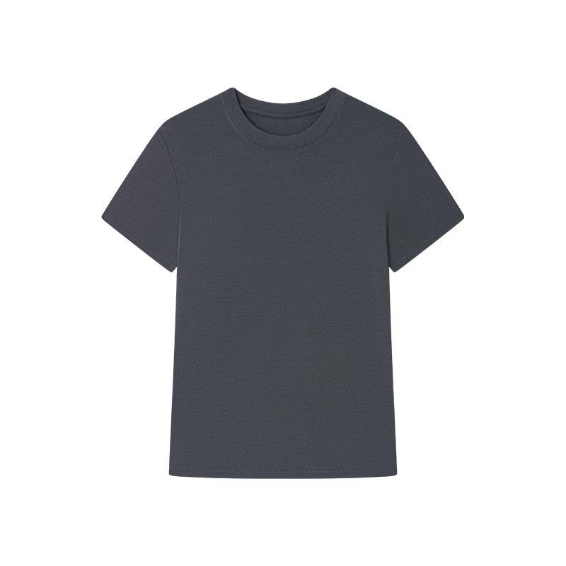 Tencel Modal Mulberry Silk Short-sleeved Women's Summer Round Neck Wool Outer Shirt Slim-fitting and Thin Versatile Bottoming Shirt