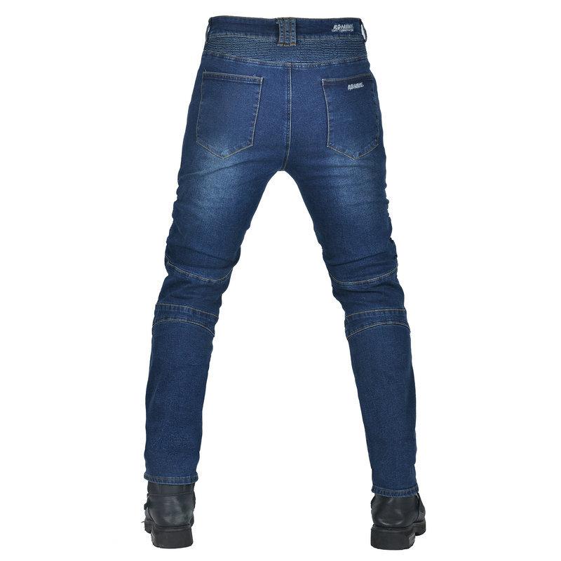 Cross-border explosion, motorcycle jeans, classic old cow with cover retro locomotive off-road high-waisted straight cycling pants
