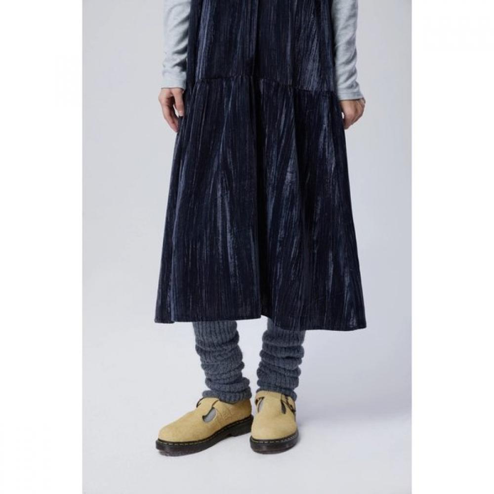 Benetton Velvet Stripe Line Dress Baop01611