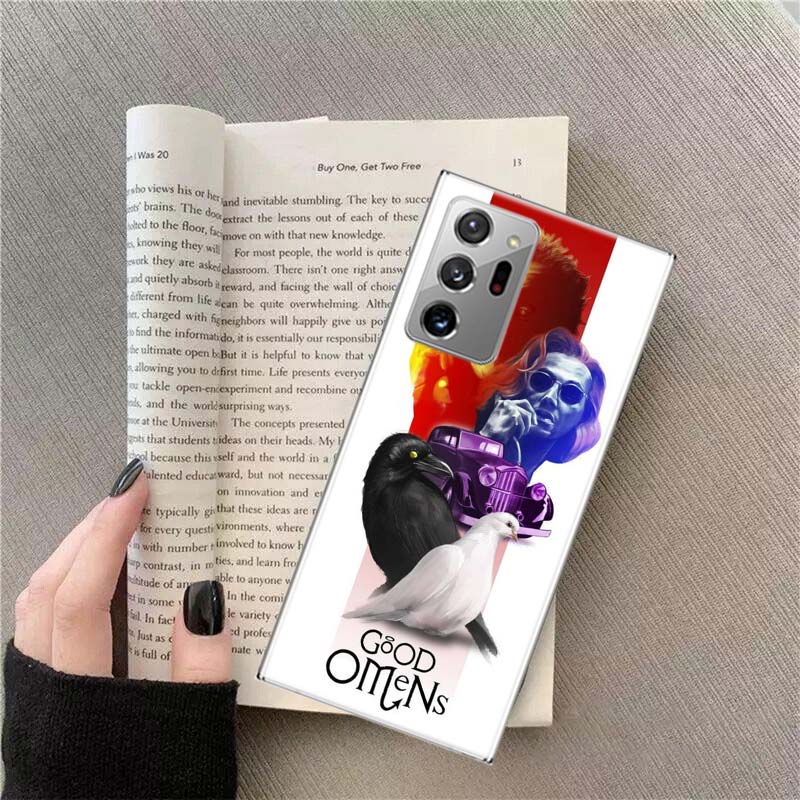 Good Omens TV Handyhülle Für Samsung Galaxy S25 Edge S24 S23 FE S22 S26 Ultra S21 S20 S10 Plus Capa Weich