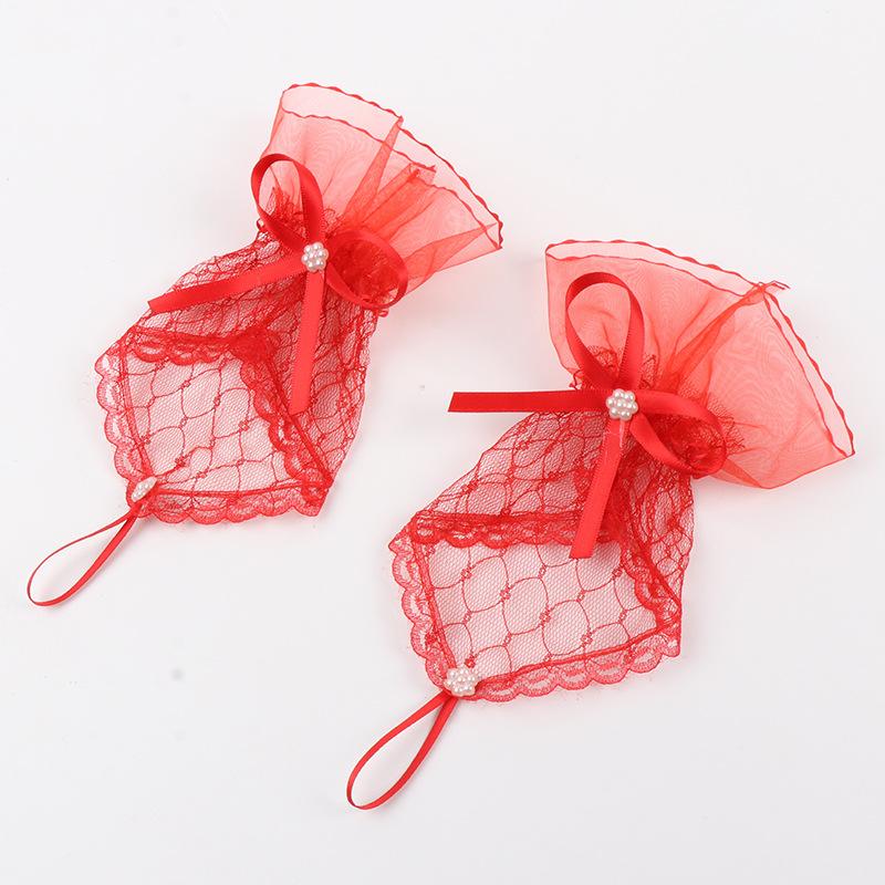 1 par Nageldekorationer För Nageldekoration Spets Falsk Veckad Manschett Manikyr Fotorekvisita Falska Ärmar Nageltillbehör Förnödenheter