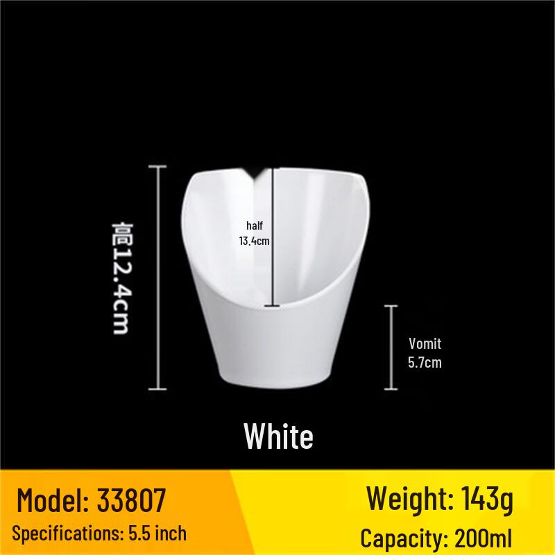 A5 Melamine Angled Serving Bowl