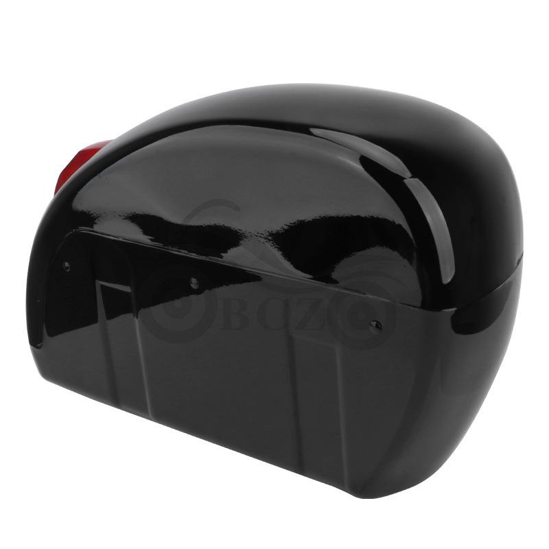 Black Small Pannier with Lights for Harley Cruiser Prince Motorcycle