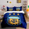 Biancheria da letto blu con logo AFA. Set lenzuola Set copripiumino Copripiumini Federe(1 * Copripiumino 2 * Federe senza imbottitura per piumino)
