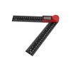 Digital Display Angle Ruler 2 in 1 Plastic Lightweight Convenient Black Digital Angle Finder200mm